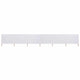 Pare-brise Vidaxl 6 panneaux 800x120 cm Sable de tissu blanc