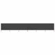Pare-brise Vidaxl 6 panneaux 800x120 cm Tissu anthracite