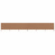 Pare-brise vidaxl 6 panneaux 800x120 cm tissu taupe