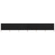 Pare-brise Vidaxl 6 panneaux 800x120 cm Tissu noir