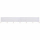 Pare-brise Vidaxl 6 panneaux 800x160 cm Sable de tissu blanc