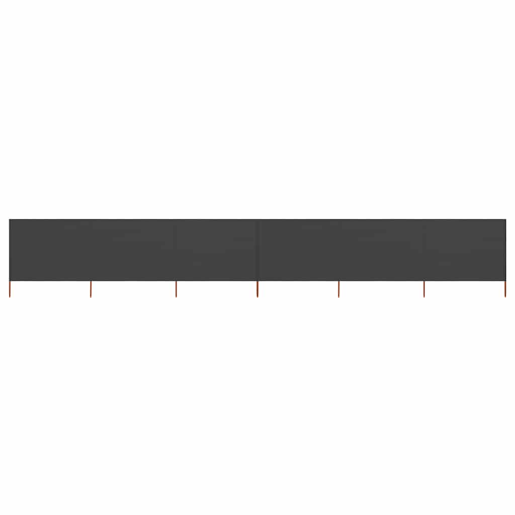 Pare-brise vidaxl 6 panneaux 800x160 cm Tissu anthracite