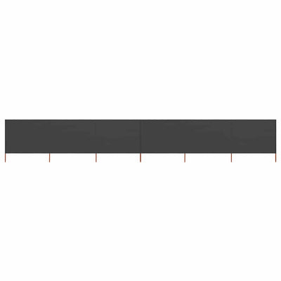 Pare-brise vidaxl 6 panneaux 800x160 cm Tissu anthracite