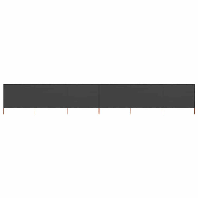 Pare-brise vidaxl 6 panneaux 800x160 cm Tissu anthracite