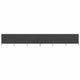 Pare-brise vidaxl 6 panneaux 800x160 cm Tissu anthracite