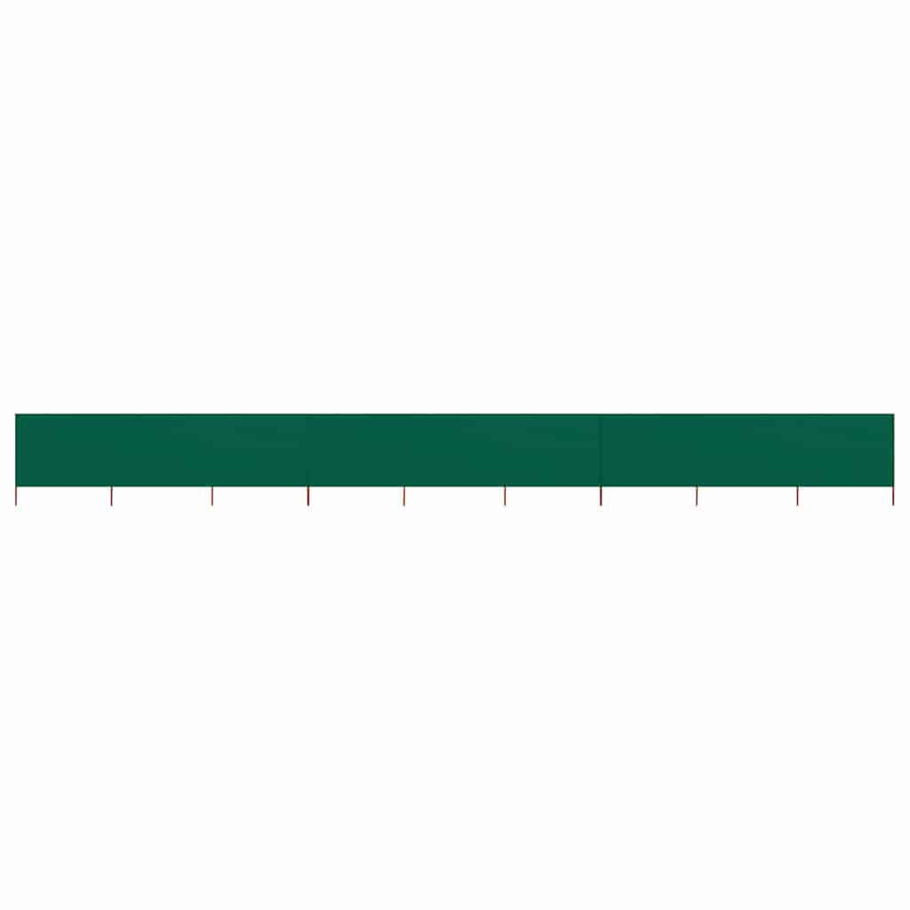 Pare-brise Vidaxl 9 panneaux 1200x120 cm Tissu vert