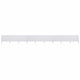 Pare-brise Vidaxl 9 panneaux 1200x160 cm Sable de tissu blanc