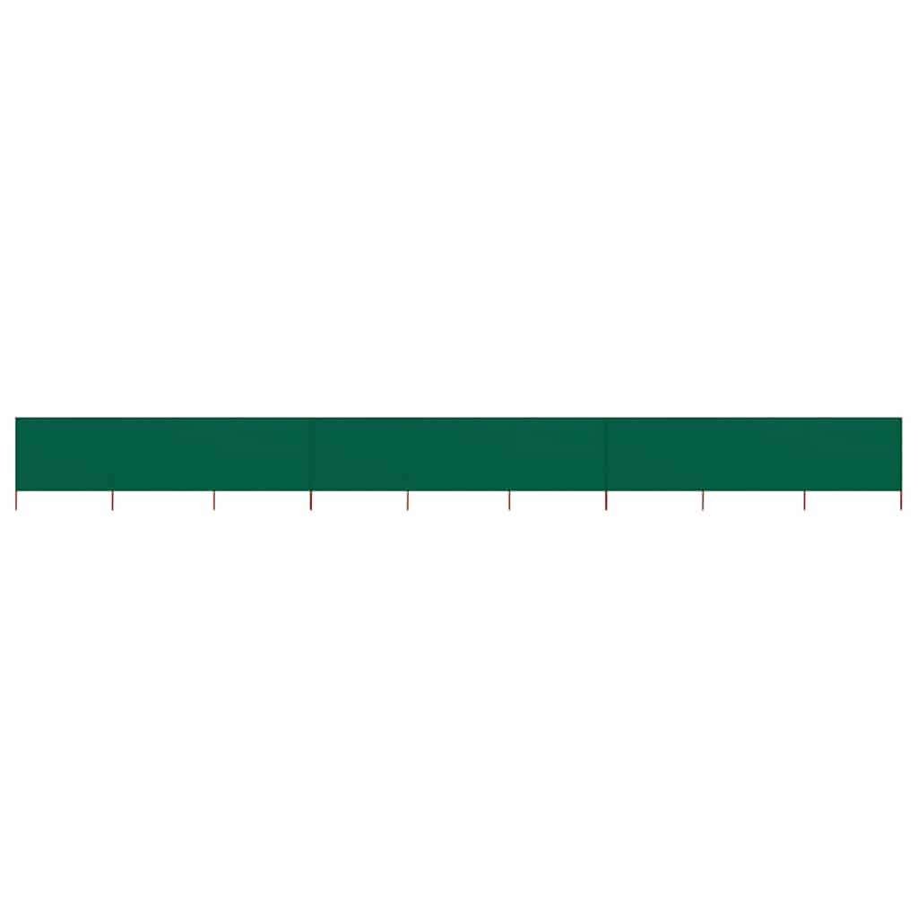 Pare-brise Vidaxl 9 panneaux 1200x160 cm Tissu vert
