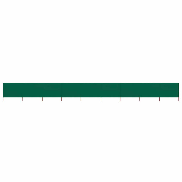 Pare-brise Vidaxl 9 panneaux 1200x160 cm Tissu vert