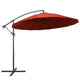 Vidaxl parasol flottant avec mât en aluminium 3 m terre cuite
