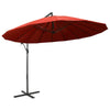 Vidaxl parasol flottant avec mât en aluminium 3 m terre cuite