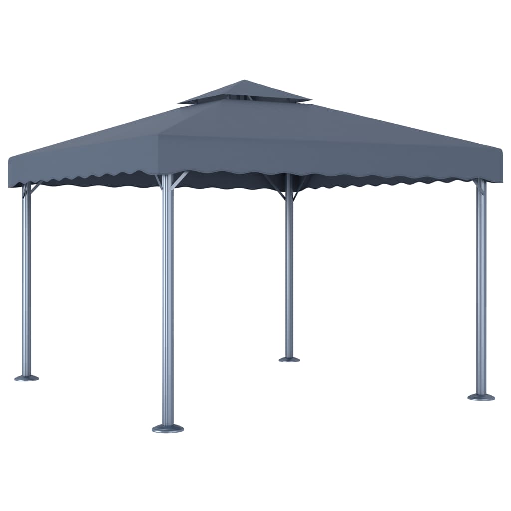 Vidaxl arbor 300x300 cm anthracite en aluminium