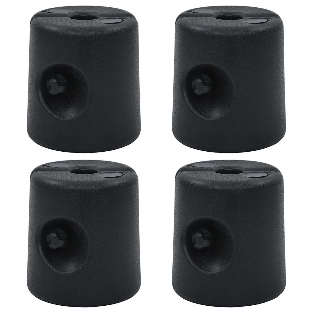 Vidaxl arbour poids 4 st pe noir