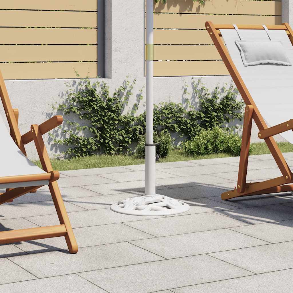 Vidaxl Parasol Foot 9 kg 40 cm en fonte blanche