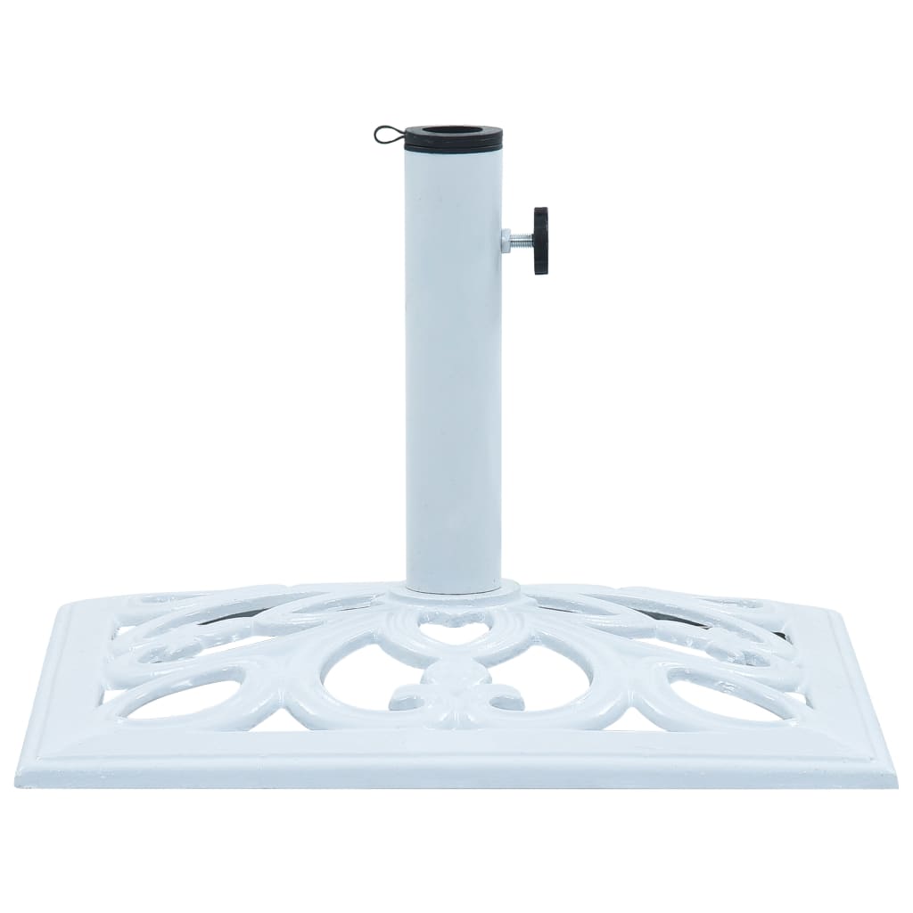 Vidaxl Parasol Foot 12 kg 49 cm en fonte blanche