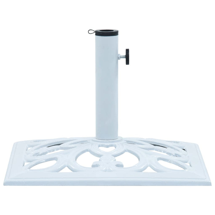 Vidaxl Parasol Foot 12 kg 49 cm en fonte blanche