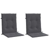 Vidaxl Garden Chair Cushion Low Back 2 St Oxford Fabric Anthracite