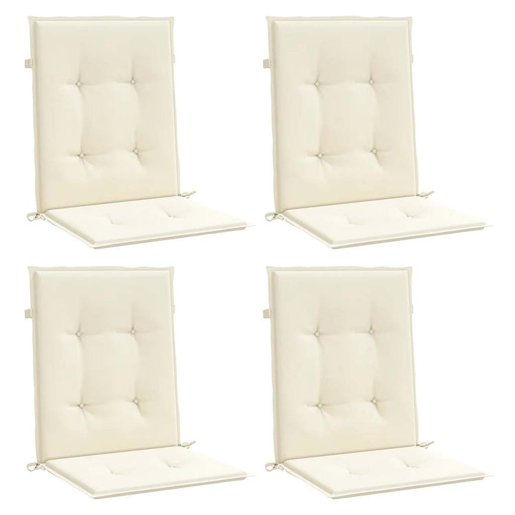 Coussin de chaise de jardin vidaxl Low dos 4 pcs 100x50x3 cm Oxford tissu anthracite