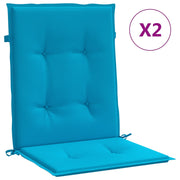 Vidaxl Garden Chair coussins Low Back 2 St 100x50x3 cm Oxford Fabric bleu - afbeelding 2