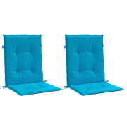 Vidaxl Garden Chair coussins Low Back 2 St 100x50x3 cm Oxford Fabric bleu - afbeelding 3