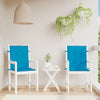 Vidaxl Garden Chair coussins Low Back 2 St 100x50x3 cm Oxford Fabric bleu