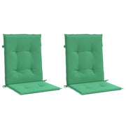 Coussins de chaise de jardin vidaxl bas arrière 2 st 100x50x3 cm oxford tissu vert - afbeelding 3
