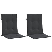 Coussins de chaise de jardin vidaxl bas arrière 2 st 100x50x3 cm tissu oxford noir - afbeelding 3