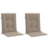 Vidaxl Garden Chair Cushions Low Back 2 St 100x50x3 cm Oxford Fabric Taupe - afbeelding 3