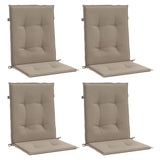 Vidaxl Garden Chair Cushions Low Far 4 PCS 100x50x3 cm Oxford Fabric Taupe - afbeelding 3