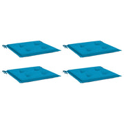VidaXL coussins de chaise de jardin 4 pcs 40x40x4 cm tissu oxford bleu - afbeelding 3