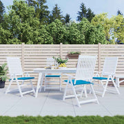 VidaXL coussins de chaise de jardin 4 pcs 40x40x4 cm tissu oxford bleu - afbeelding 1