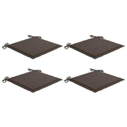 Vidaxl Garden Chair Cushions 4 PCS 40x40x3 cm Oxford Fabric Taupe - afbeelding 2