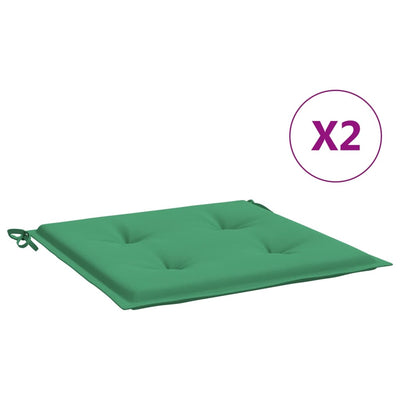 Vidaxl Garden Chair Cushions 2 ST 50X50X3 CM OXFORD Fabric vert