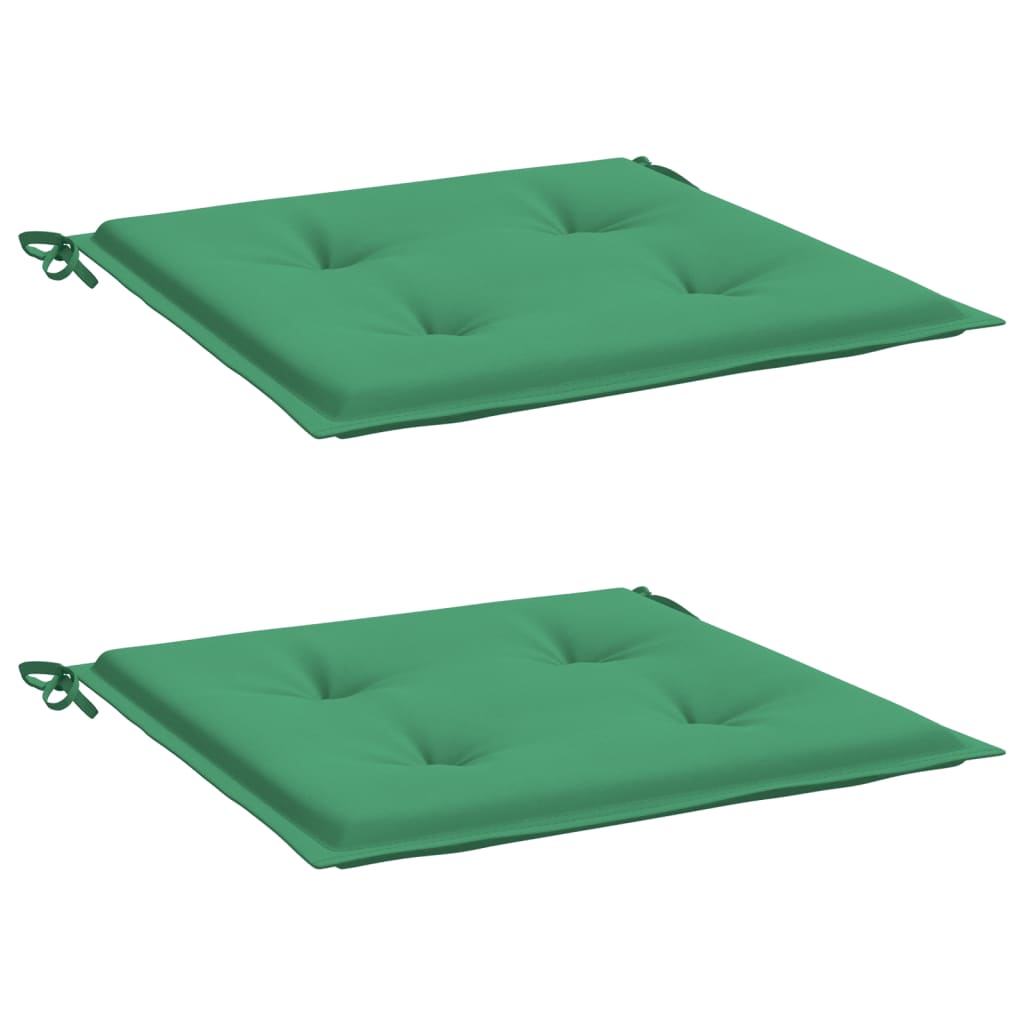 Vidaxl Garden Chair Cushions 2 ST 50X50X3 CM OXFORD Fabric vert