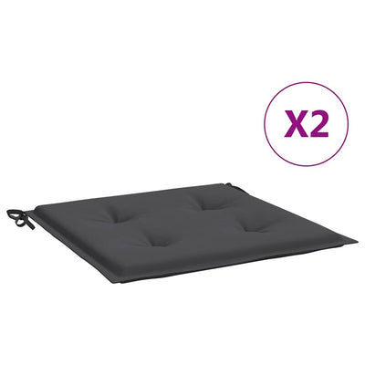 Vidaxl Garden Chair Cushions 2 ST 50X50X3 CM OXFORD Fabric Anthracite -Colored