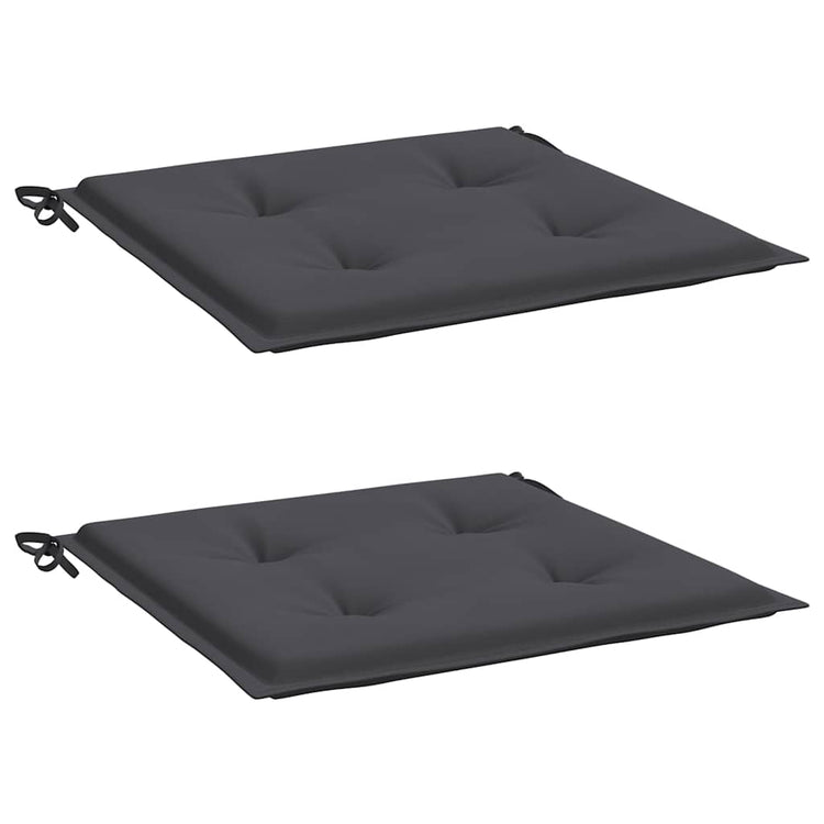 Vidaxl Garden Chair Cushions 2 ST 50X50X3 CM OXFORD Fabric Anthracite -Colored