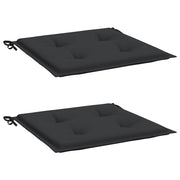 Coussins de chaise de jardin vidaxl 2 st 50x50x3 cm oxford tissu noir - afbeelding 3