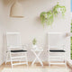 Coussins de chaise de jardin vidaxl 2 st 50x50x3 cm oxford tissu noir