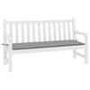 Vidaxl jardin banc coussin 200x50x3 cm oxford tissu gris