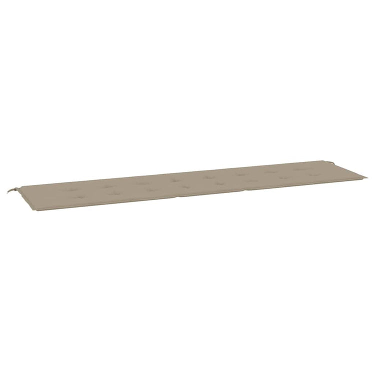 Vidaxl Garden Banc Cushion 200x50x3 cm oxford tissu taupe