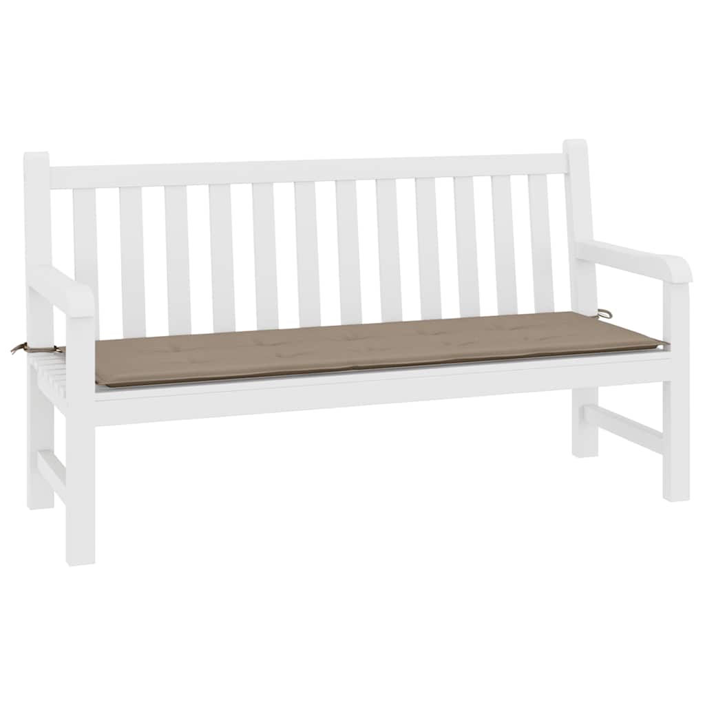 Vidaxl Garden Banc Cushion 200x50x3 cm oxford tissu taupe