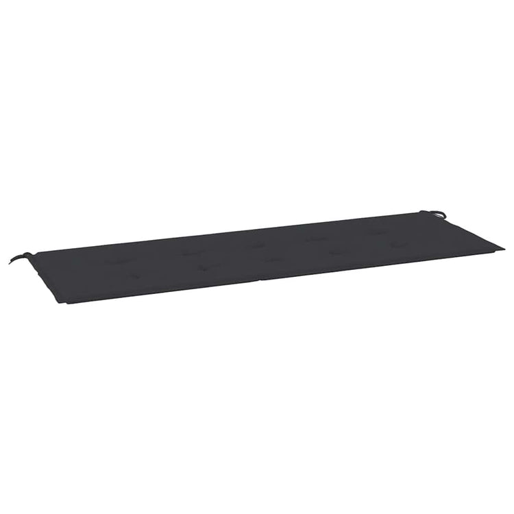 Vidaxl jardin banc coussin 150x50x3 cm tissu oxford noir