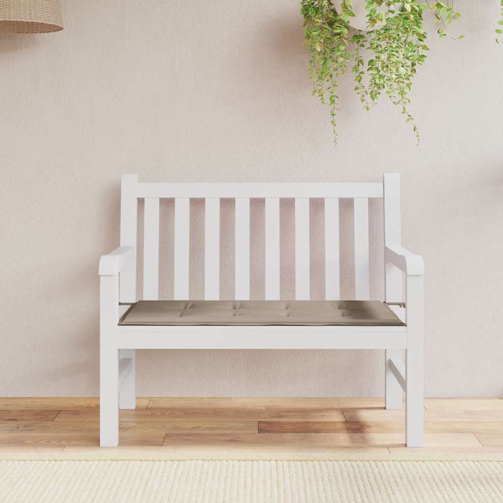 Vidaxl Garden Banc Cushion 100x50x3 cm oxford tissu taupe