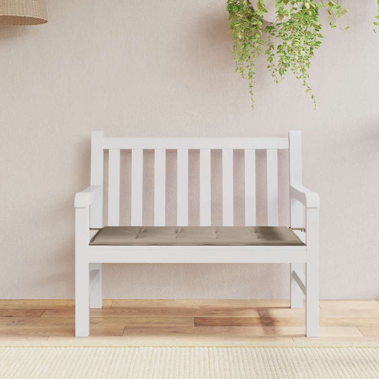 Vidaxl Garden Banc Cushion 100x50x3 cm oxford tissu taupe
