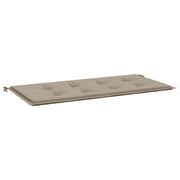 Vidaxl jardin banc coussin 120x50x3 cm oxford tissu taupe - afbeelding 2