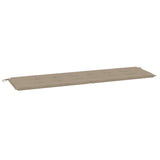 Vidaxl jardin banc coussin 180x50x3 cm oxford tissu taupe - afbeelding 2