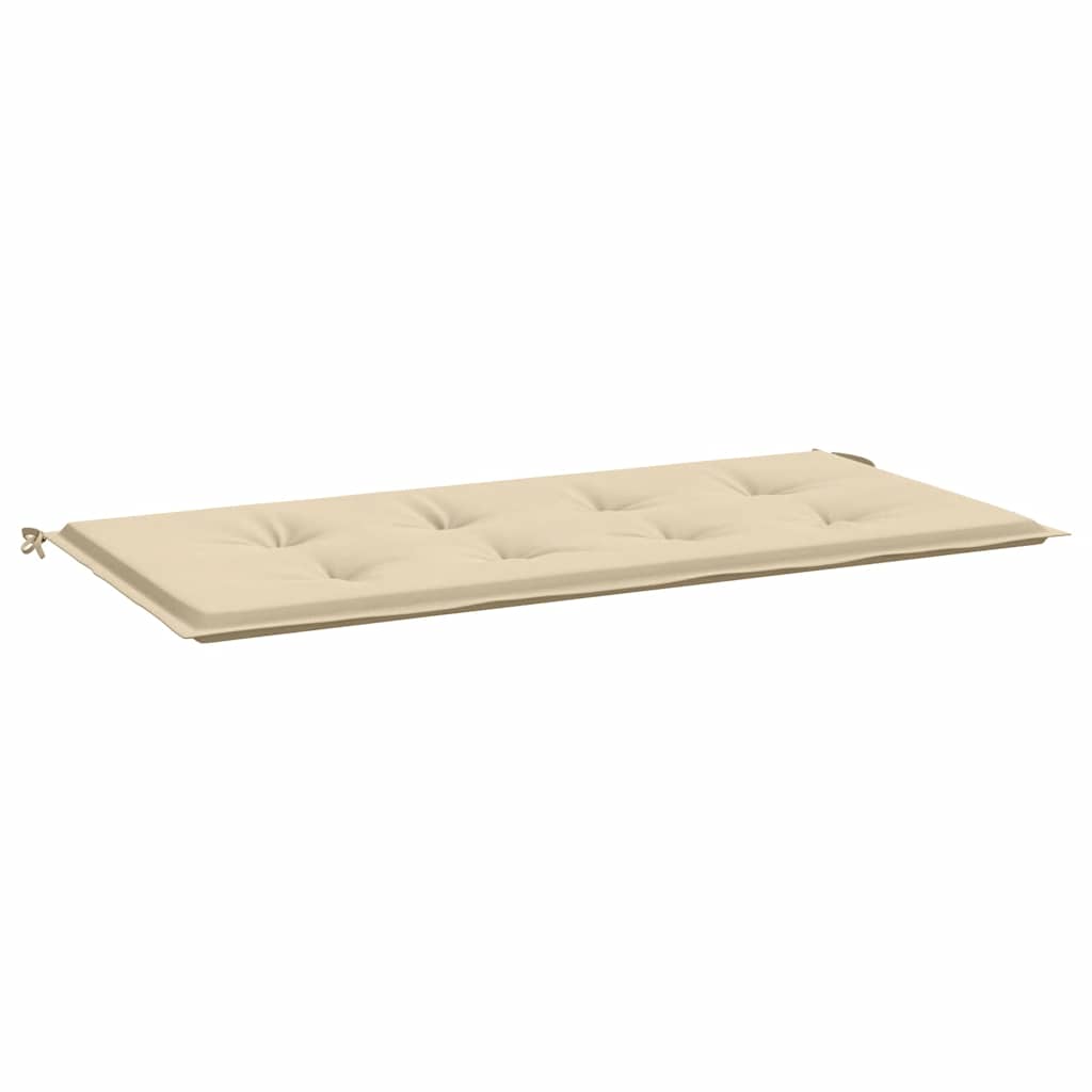 Vidaxl jardin banc coussin 100x50x3 cm oxford tissu beige