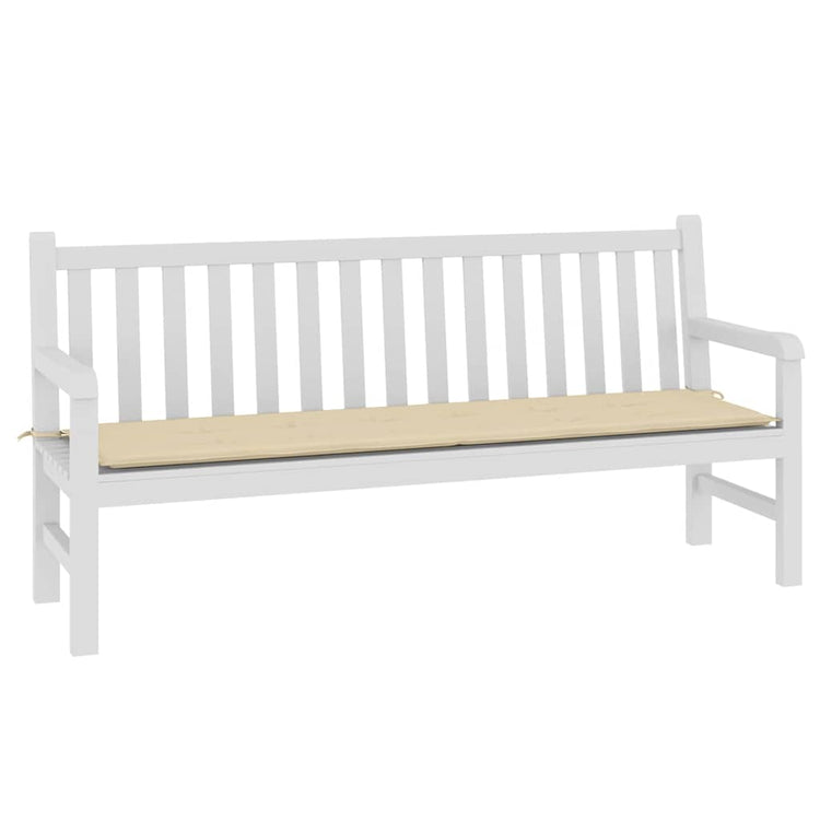 Vidaxl Garden Banc Cushion 180x50x3 cm Oxford Fabric Beige