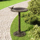 Vidaxl baignoire en plastique bronze