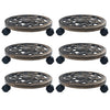 Vidaxl Plant Trolleys 6 pcs 30 cm Bronze en plastique colorés